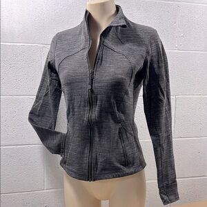 Lululemon Women's Gray patterned zipper Jacket / define  jacket​​​​​